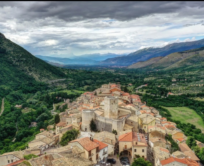 Picinisco, ancestral mountain village of Liverpool's Little Italy, in the Apennines of Lazio, Italy