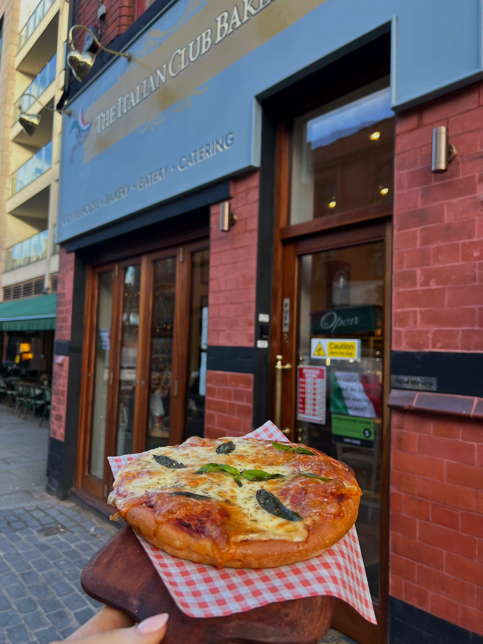 The Italian Club Bakery shopfront on Duke Street Liverpool