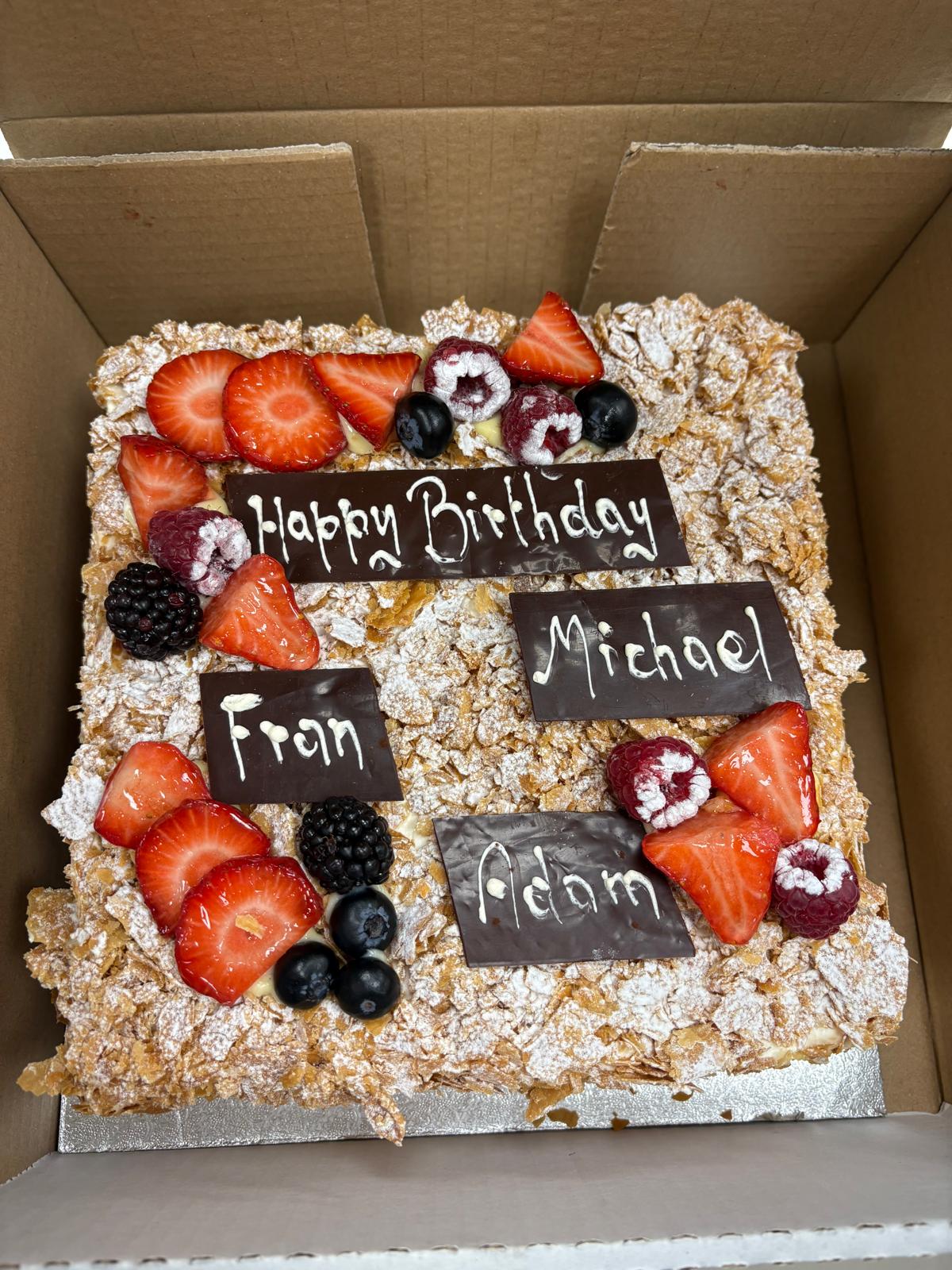 Bespoke sheet celebration cake