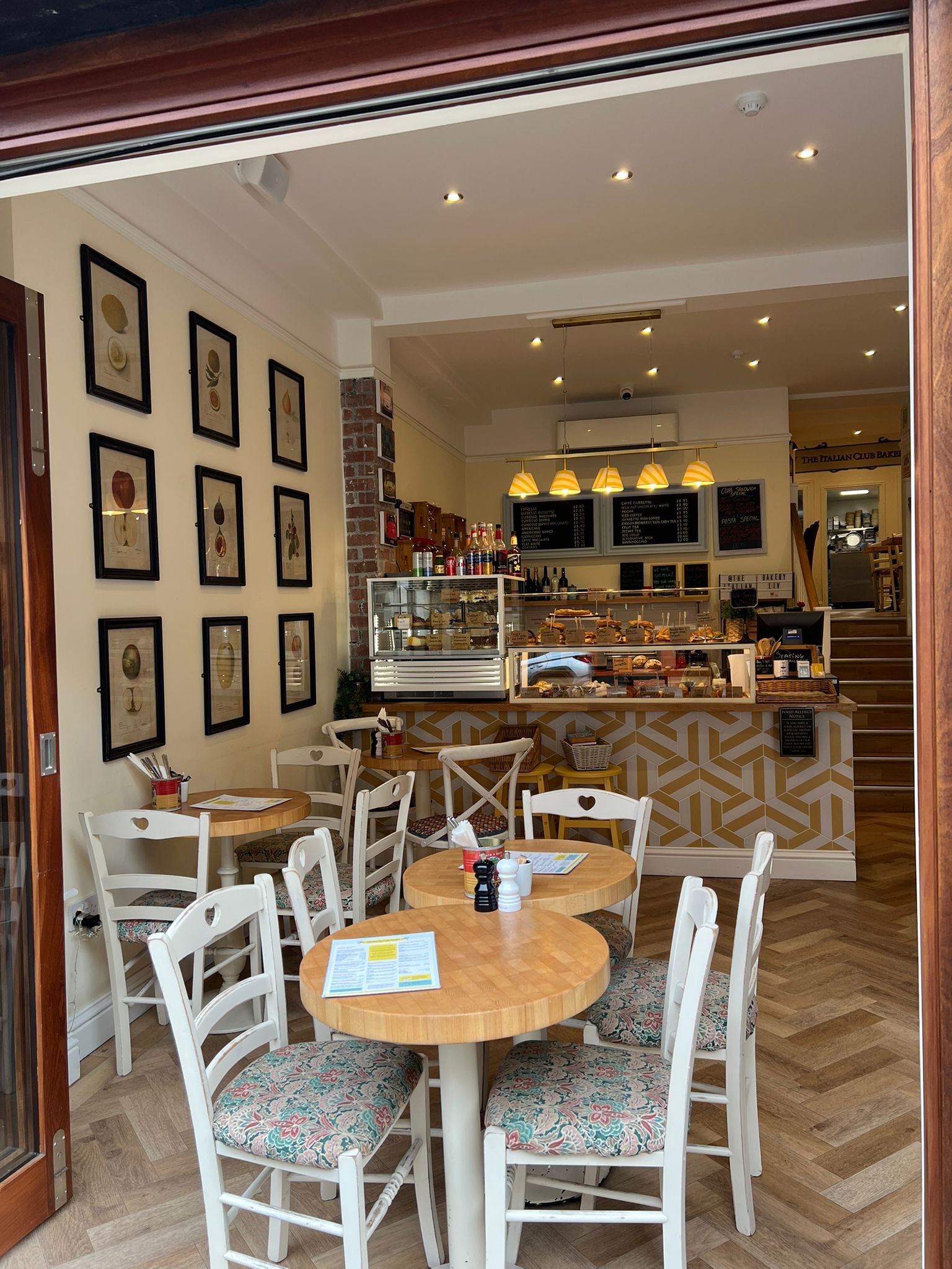 The Italian Club Bakery interior dining room, Duke Street Liverpool