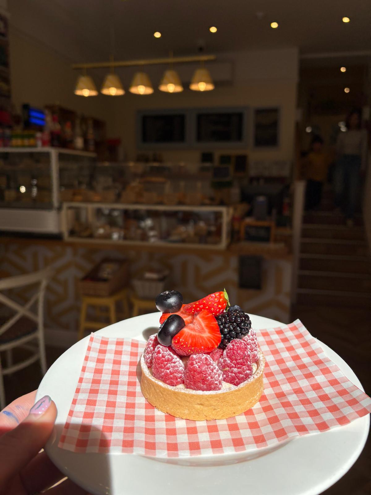 Cake and dessert display, Italian Club Bakery