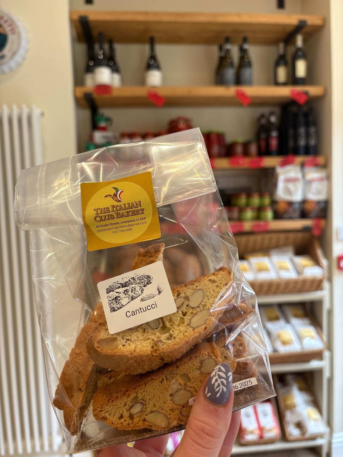 Packaged Italian goods and pasta