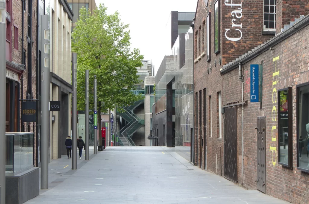 College Lane at Hanover Street, Liverpool ONE, Liverpool